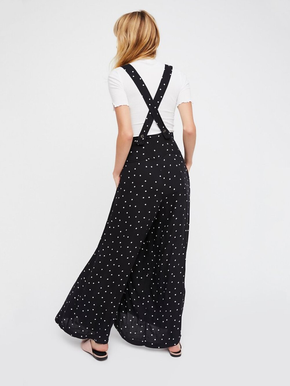 Free People Keep It Jumpin’ Jumper in Black Polka Dot - sz 6 - Picture 3 of 13